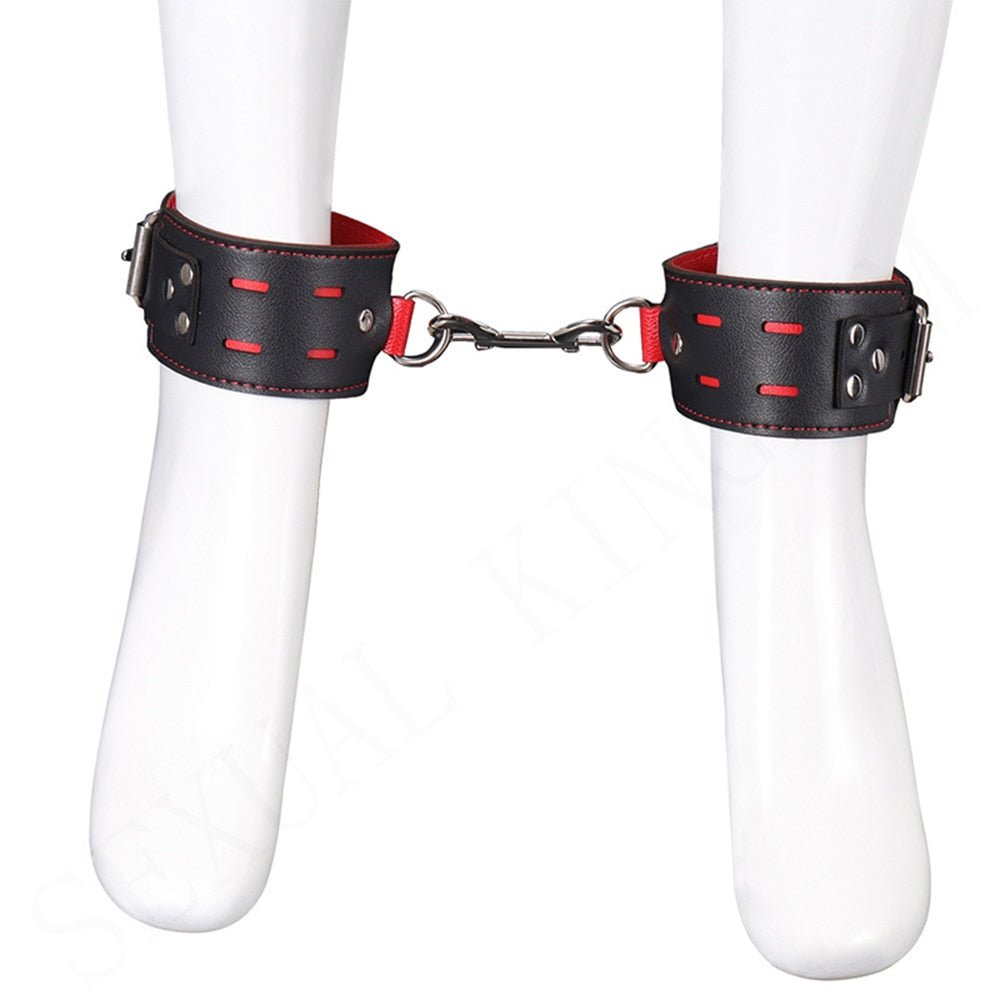 Adjustable Leather Handcuffs and Shackles BDSM Bondage Bundling Femdom Fun Adult Sex Bondage Sex Toys for Woman Couples - My StoreAdjustable Leather Handcuffs and Shackles BDSM Bondage Bundling Femdom Fun Adult Sex Bondage Sex Toys for Woman Couples33sextoysMy StoreChina-BlackTHBlackAdjustable Leather Handcuffs and Shackles BDSM Bondage Bundling Femdom Fun Adult Sex Bondage Sex Toys for Woman Couples