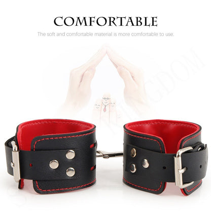 Adjustable Leather Handcuffs and Shackles BDSM Bondage Bundling Femdom Fun Adult Sex Bondage Sex Toys for Woman Couples - My StoreAdjustable Leather Handcuffs and Shackles BDSM Bondage Bundling Femdom Fun Adult Sex Bondage Sex Toys for Woman Couples33sextoysMy StoreChina-BlackTHBlackAdjustable Leather Handcuffs and Shackles BDSM Bondage Bundling Femdom Fun Adult Sex Bondage Sex Toys for Woman Couples