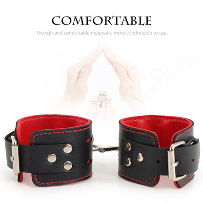 Adjustable Leather Handcuffs and Shackles BDSM Bondage Bundling Femdom Fun Adult Sex Bondage Sex Toys for Woman Couples - My StoreAdjustable Leather Handcuffs and Shackles BDSM Bondage Bundling Femdom Fun Adult Sex Bondage Sex Toys for Woman Couples33sextoysMy StoreChina-BlackTHBlackAdjustable Leather Handcuffs and Shackles BDSM Bondage Bundling Femdom Fun Adult Sex Bondage Sex Toys for Woman Couples