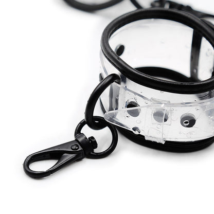 Adjustable Transparent PVC Handcuffs Ankle Cuffs Collar Neck Manacle BDSM Bondage Restraints Shackles Fetish Sex Toy for Couples - My StoreAdjustable Transparent PVC Handcuffs Ankle Cuffs Collar Neck Manacle BDSM Bondage Restraints Shackles Fetish Sex Toy for Couples33sextoysMy StoreYMQ146-CollarYMQ146 - CollarAdjustable Transparent PVC Handcuffs Ankle Cuffs Collar Neck Manacle BDSM Bondage Restraints Shackles Fetish Sex Toy for Couples