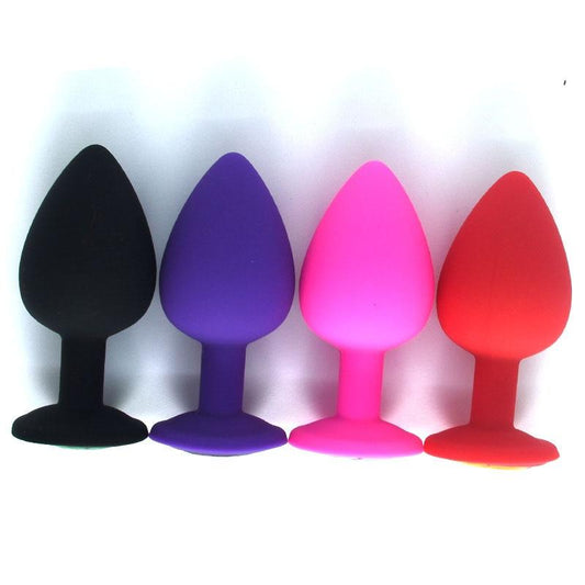 Adult Game Silicone Anal Plug Jewelry Dildo Vibrator Sex Toys for Woman Prostate Massager Bullet Vibrador Butt Plug For Men Gay - My StoreAdult Game Silicone Anal Plug Jewelry Dildo Vibrator Sex Toys for Woman Prostate Massager Bullet Vibrador Butt Plug For Men Gay33sextoysMy StoreHH43-Red-SRed - SAdult Game Silicone Anal Plug Jewelry Dildo Vibrator Sex Toys for Woman Prostate Massager Bullet Vibrador Butt Plug For Men Gay