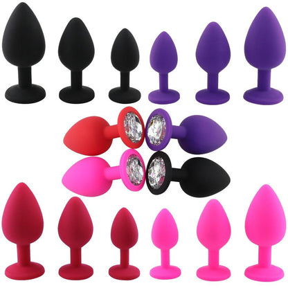 Adult Game Silicone Anal Plug Jewelry Dildo Vibrator Sex Toys for Woman Prostate Massager Bullet Vibrador Butt Plug For Men Gay - My StoreAdult Game Silicone Anal Plug Jewelry Dildo Vibrator Sex Toys for Woman Prostate Massager Bullet Vibrador Butt Plug For Men Gay33sextoysMy StoreHH43-Red-SRed - SAdult Game Silicone Anal Plug Jewelry Dildo Vibrator Sex Toys for Woman Prostate Massager Bullet Vibrador Butt Plug For Men Gay