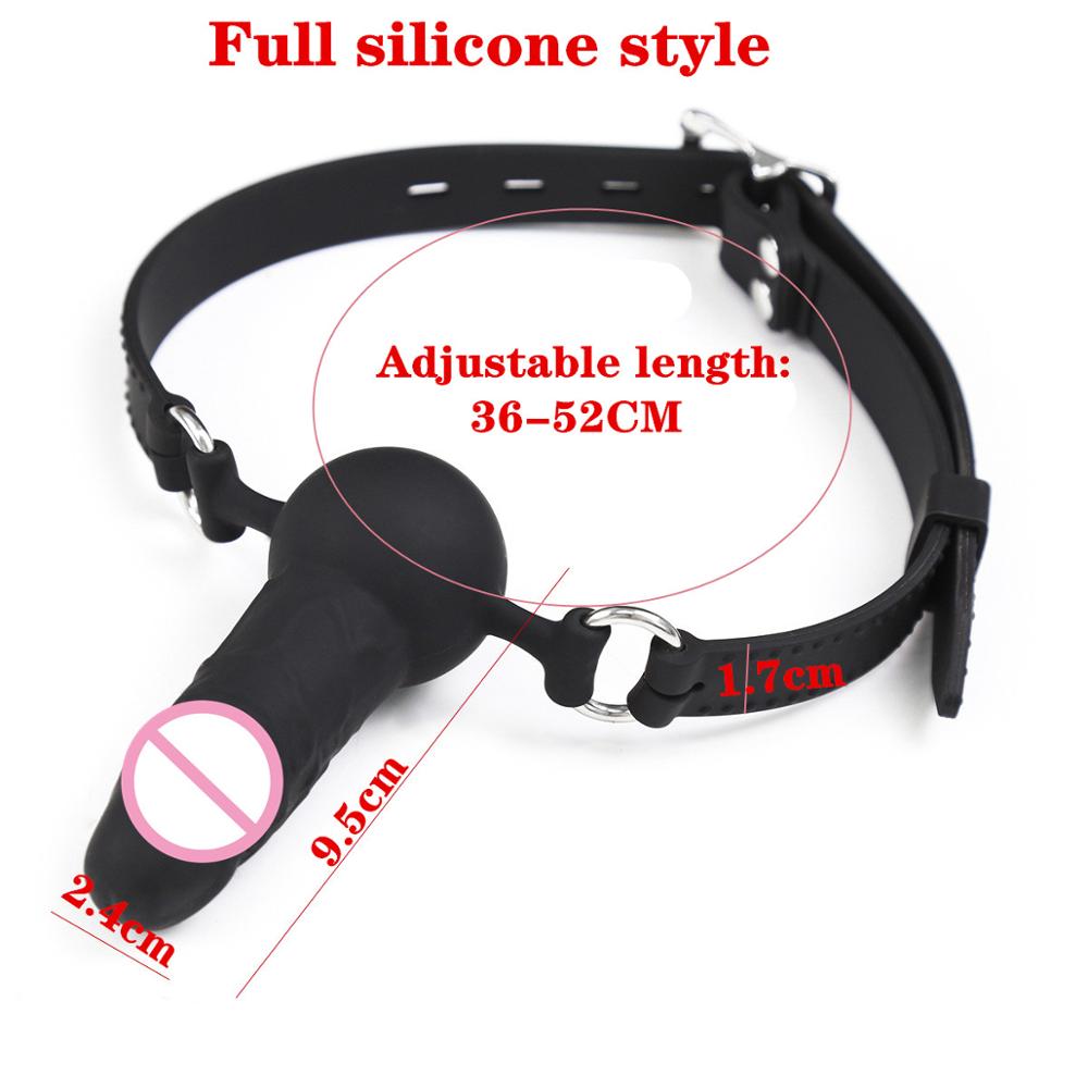 Adult Games Strapon Dildo Head Strap on Sex Toys for Couples Silicone Dildos Oral Fixation SM Bondage Realistic Penis Mouth Gag - My StoreAdult Games Strapon Dildo Head Strap on Sex Toys for Couples Silicone Dildos Oral Fixation SM Bondage Realistic Penis Mouth Gag33sextoysMy StoreFull silicone styleFull silicone styleAdult Games Strapon Dildo Head Strap on Sex Toys for Couples Silicone Dildos Oral Fixation SM Bondage Realistic Penis Mouth Gag
