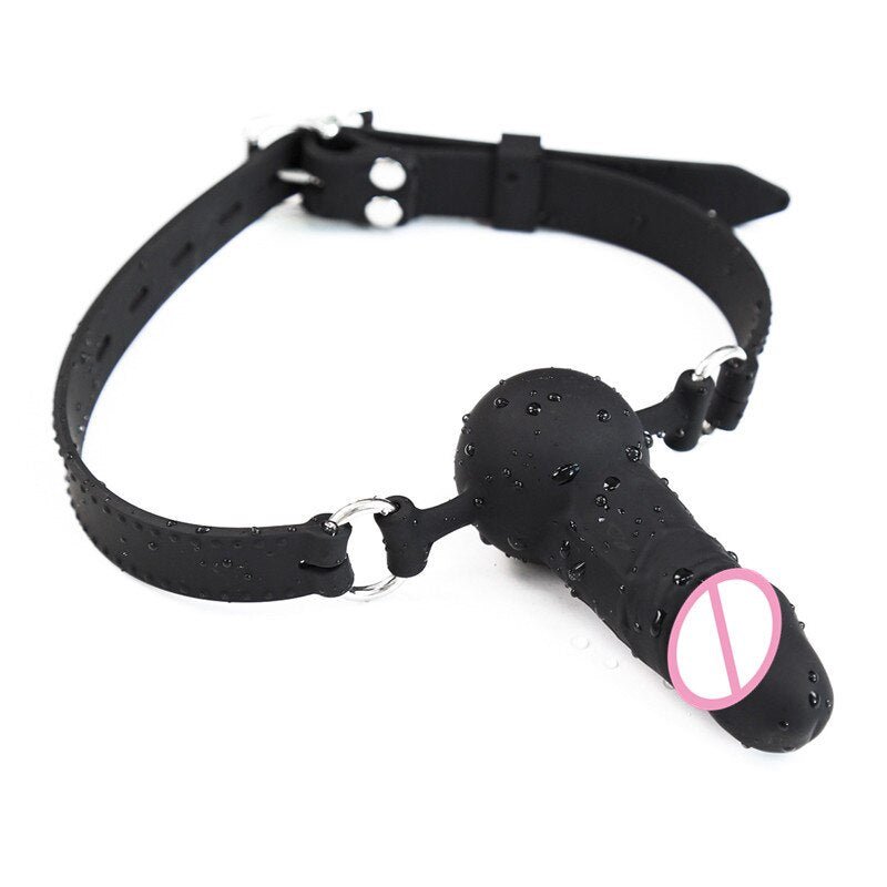 Adult Games Strapon Dildo Head Strap on Sex Toys for Couples Silicone Dildos Oral Fixation SM Bondage Realistic Penis Mouth Gag - My StoreAdult Games Strapon Dildo Head Strap on Sex Toys for Couples Silicone Dildos Oral Fixation SM Bondage Realistic Penis Mouth Gag33sextoysMy StoreFull silicone styleFull silicone styleAdult Games Strapon Dildo Head Strap on Sex Toys for Couples Silicone Dildos Oral Fixation SM Bondage Realistic Penis Mouth Gag