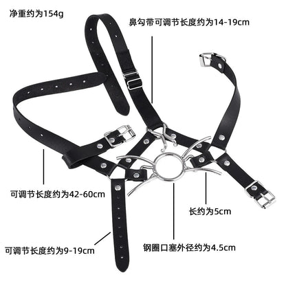 Adult Leather Head Bondage Harness Hood Mask with Metal Restraint Nose Hook Erotic Gadget for Couple BDSM Interactive Sex Toys - My StoreAdult Leather Head Bondage Harness Hood Mask with Metal Restraint Nose Hook Erotic Gadget for Couple BDSM Interactive Sex Toysthai - adultMy StoreAAdult Leather Head Bondage Harness Hood Mask with Metal Restraint Nose Hook Erotic Gadget for Couple BDSM Interactive Sex Toys