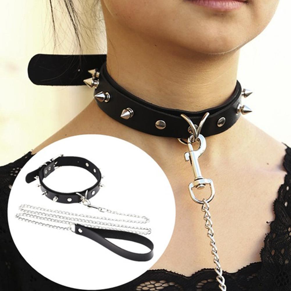 Adults Sexy Toy Erotic Faux Leather BDSM Choker Rivet Neck Collar Traction Rope Bondage Restraint Sex Toys for Couple Game - My StoreAdults Sexy Toy Erotic Faux Leather BDSM Choker Rivet Neck Collar Traction Rope Bondage Restraint Sex Toys for Couple Game33sextoysMy StoreBlackBlackAdults Sexy Toy Erotic Faux Leather BDSM Choker Rivet Neck Collar Traction Rope Bondage Restraint Sex Toys for Couple Game