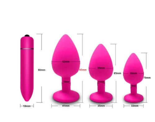 Anal Plug Butt Sex Toys for Women Men Soft Silicone Prostate Massager Mini Erotic Bullet Vibrator Anal Toys for Adults 18 - My StoreAnal Plug Butt Sex Toys for Women Men Soft Silicone Prostate Massager Mini Erotic Bullet Vibrator Anal Toys for Adults 1833sextoysMy StoreAP-L-PKAP - L - PKAnal Plug Butt Sex Toys for Women Men Soft Silicone Prostate Massager Mini Erotic Bullet Vibrator Anal Toys for Adults 18