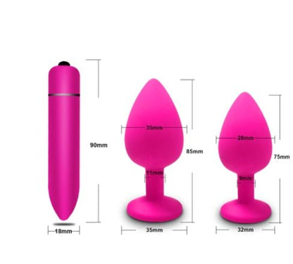 Anal Plug Butt Sex Toys for Women Men Soft Silicone Prostate Massager Mini Erotic Bullet Vibrator Anal Toys for Adults 18 - My StoreAnal Plug Butt Sex Toys for Women Men Soft Silicone Prostate Massager Mini Erotic Bullet Vibrator Anal Toys for Adults 1833sextoysMy StoreAP-L-PKAP - L - PKAnal Plug Butt Sex Toys for Women Men Soft Silicone Prostate Massager Mini Erotic Bullet Vibrator Anal Toys for Adults 18