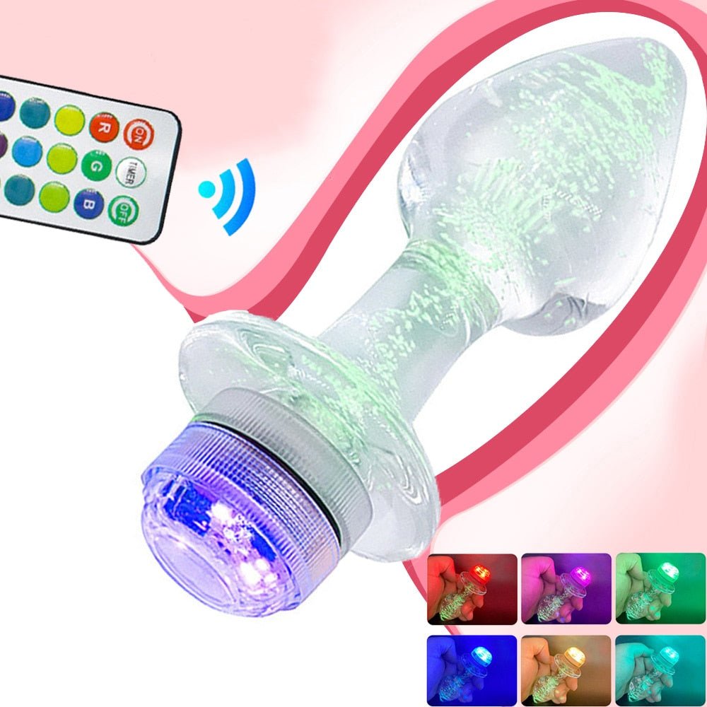 คริสตัล Anal Plug Vibrator Luminous Glass ปลั๊กไฟ LED รีโมทคอนโทรล Dildo ช่องคลอด Anal ของเล่นนวด Buttplugs - My Storeคริสตัล Anal Plug Vibrator Luminous Glass ปลั๊กไฟ LED รีโมทคอนโทรล Dildo ช่องคลอด Anal ของเล่นนวด Buttplugsthai - adultMy StoreSize Sคริสตัล Anal Plug Vibrator Luminous Glass ปลั๊กไฟ LED รีโมทคอนโทรล Dildo ช่องคลอด Anal ของเล่นนวด Buttplugs