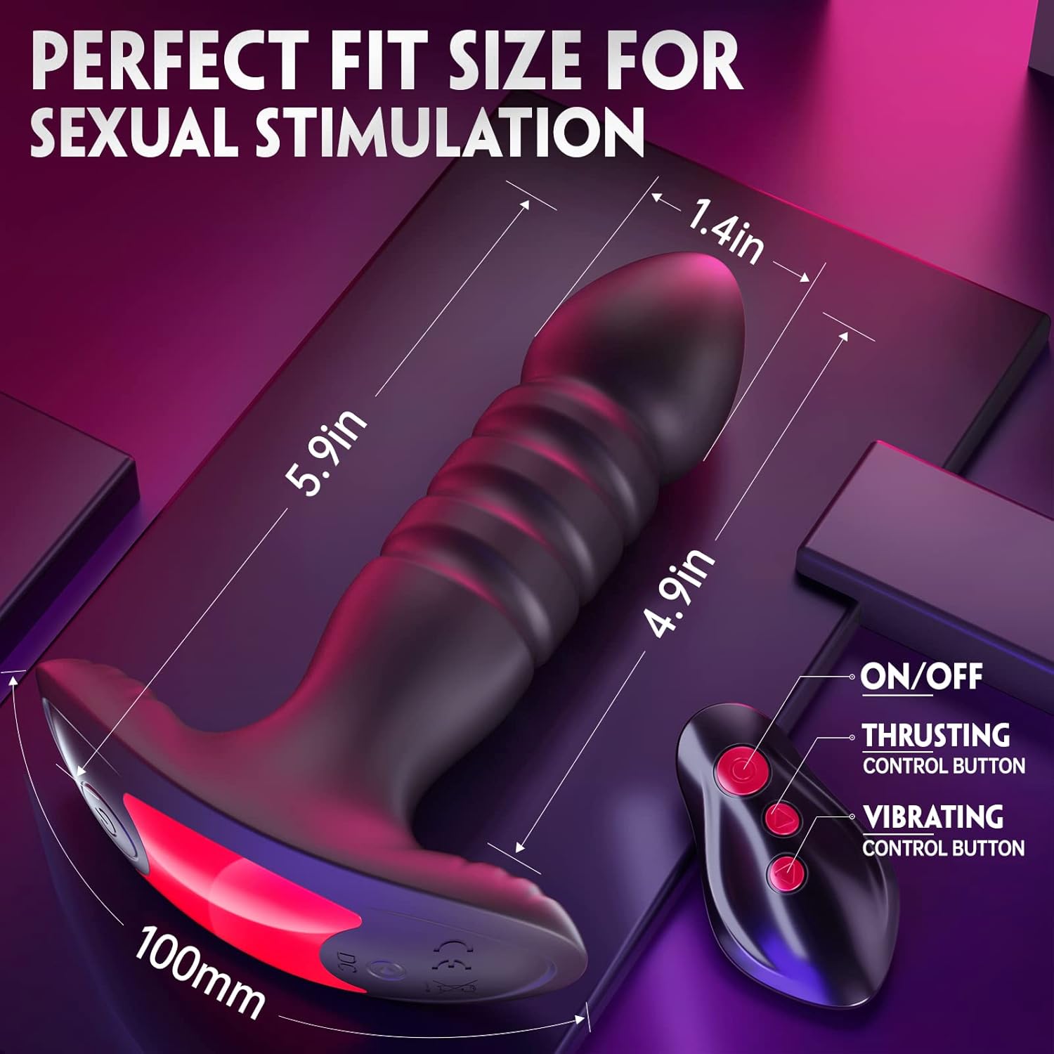 Anal Plug Vibrator with App Control Sex Toy for Men Women - Prostate Massager with 7 Thrusting & Vibrating Modes Adult Anal Vibrator Butt Stimulator Plug for Male Female (Black) - My StoreAnal Plug Vibrator with App Control Sex Toy for Men Women - Prostate Massager with 7 Thrusting & Vibrating Modes Adult Anal Vibrator Butt Stimulator Plug for Male Female (Black)thai - adultMy StoreAnal Plug Vibrator with App Control Sex Toy for Men Women - Prostate Massager with 7 Thrusting & Vibrating Modes Ad