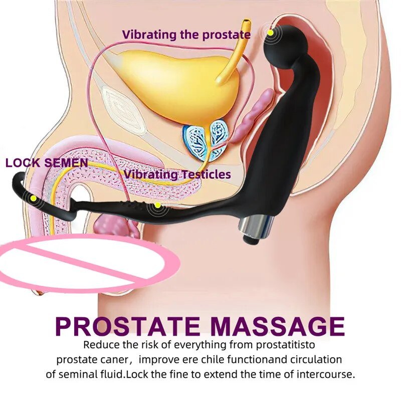 Anal Toy Prostate Male Vibrator Silicone Butt Plug Vibrator Sex Toys For Woman Anal Plug buttplug For Men Delay Ejaculation Ring - My StoreAnal Toy Prostate Male Vibrator Silicone Butt Plug Vibrator Sex Toys For Woman Anal Plug buttplug For Men Delay Ejaculation Ringthai - adultMy Store21053P01 - No BoxAnal Toy Prostate Male Vibrator Silicone Butt Plug Vibrator Sex Toys For Woman Anal Plug buttplug For Men Delay Ejaculation Ring