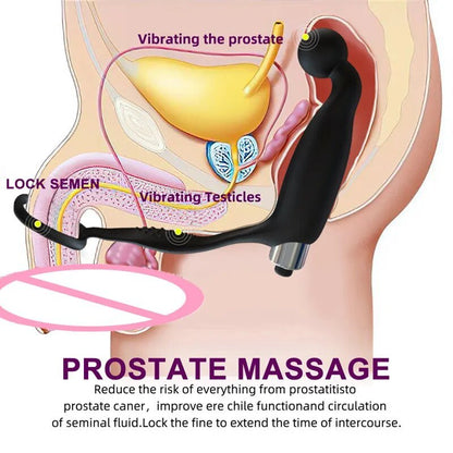 Anal Toy Prostate Male Vibrator Silicone Butt Plug Vibrator Sex Toys For Woman Anal Plug buttplug For Men Delay Ejaculation Ring - My StoreAnal Toy Prostate Male Vibrator Silicone Butt Plug Vibrator Sex Toys For Woman Anal Plug buttplug For Men Delay Ejaculation Ringthai - adultMy Store21053P01 - No BoxAnal Toy Prostate Male Vibrator Silicone Butt Plug Vibrator Sex Toys For Woman Anal Plug buttplug For Men Delay Ejaculation Ring