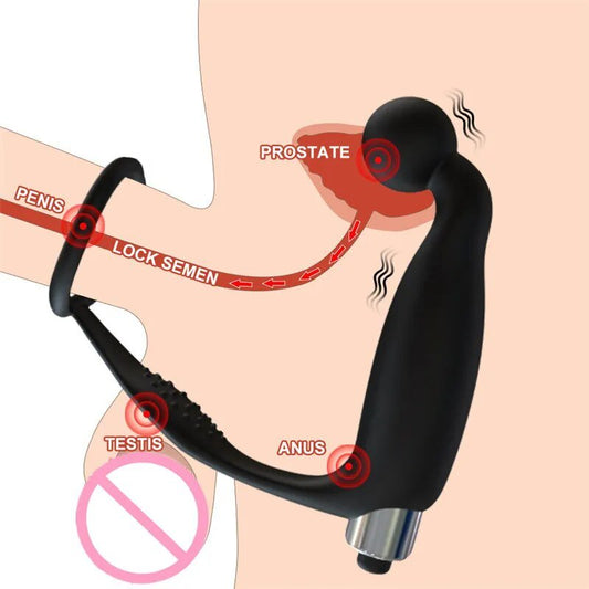 Anal Toy Prostate Male Vibrator Silicone Butt Plug Vibrator Sex Toys For Woman Anal Plug buttplug For Men Delay Ejaculation Ring - My StoreAnal Toy Prostate Male Vibrator Silicone Butt Plug Vibrator Sex Toys For Woman Anal Plug buttplug For Men Delay Ejaculation Ringthai - adultMy Store21053P01 - No BoxAnal Toy Prostate Male Vibrator Silicone Butt Plug Vibrator Sex Toys For Woman Anal Plug buttplug For Men Delay Ejaculation Ring