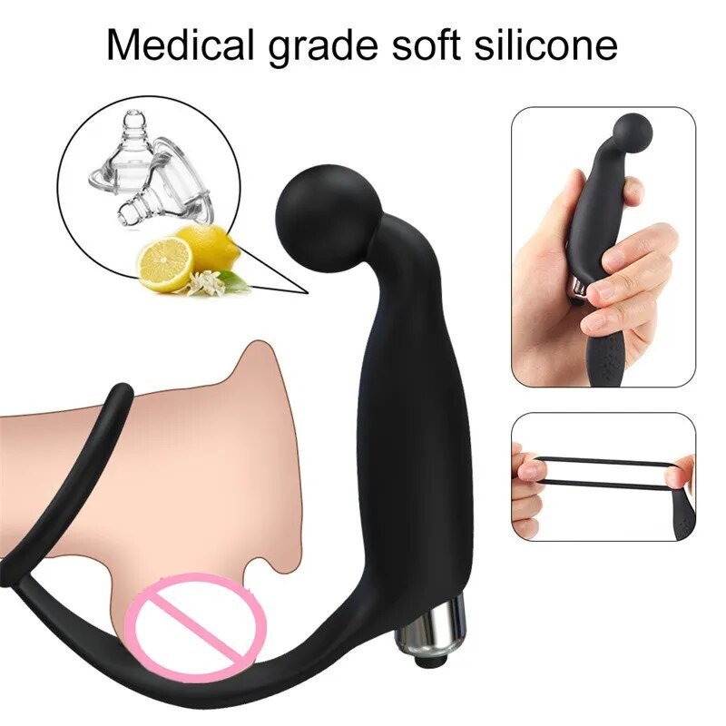 Anal Toy Prostate Male Vibrator Silicone Butt Plug Vibrator Sex Toys For Woman Anal Plug buttplug For Men Delay Ejaculation Ring - My StoreAnal Toy Prostate Male Vibrator Silicone Butt Plug Vibrator Sex Toys For Woman Anal Plug buttplug For Men Delay Ejaculation Ringthai - adultMy Store21053P01 - No BoxAnal Toy Prostate Male Vibrator Silicone Butt Plug Vibrator Sex Toys For Woman Anal Plug buttplug For Men Delay Ejaculation Ring