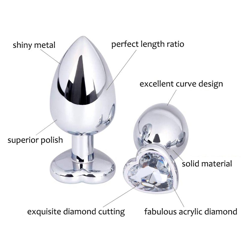 Anal Toys Heart - shaped Metal for Women Adult Sex Products Men Butt Plug Stainles Steel Anal Plugs Sex Vibrators Anal Dildo Toys - My StoreAnal Toys Heart - shaped Metal for Women Adult Sex Products Men Butt Plug Stainles Steel Anal Plugs Sex Vibrators Anal Dildo Toys33sextoysMy StoreS-black-28mmS - black28mmAnal Toys Heart - shaped Metal for Women Adult Sex Products Men Butt Plug Stainles Steel Anal Plugs Sex Vibrators Anal Dildo Toys