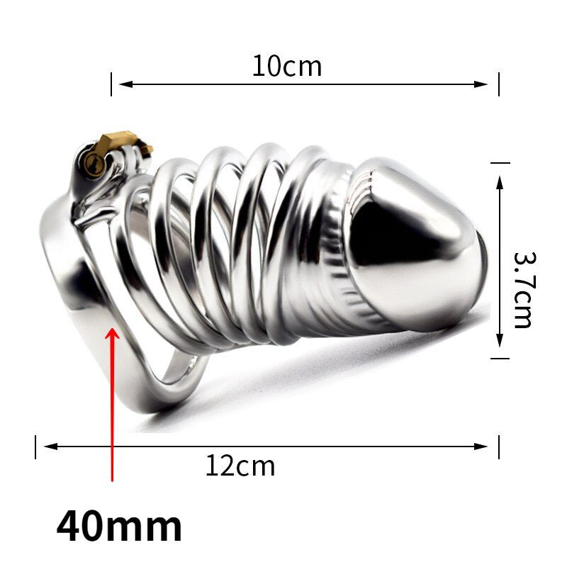 BDSM Adult Sex Toys Penis Cage Dick Ring Chastity Fetish Gay Slave Penis Extender Stainless Steel CB Lock Leten Scrotum - My StoreBDSM Adult Sex Toys Penis Cage Dick Ring Chastity Fetish Gay Slave Penis Extender Stainless Steel CB Lock Leten Scrotum33sextoysMy Storearc 40mmarc 40mmBDSM Adult Sex Toys Penis Cage Dick Ring Chastity Fetish Gay Slave Penis Extender Stainless Steel CB Lock Leten Scrotum
