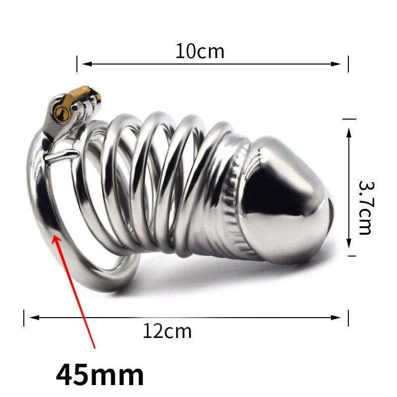 BDSM Adult Sex Toys Penis Cage Dick Ring Chastity Fetish Gay Slave Penis Extender Stainless Steel CB Lock Leten Scrotum - My StoreBDSM Adult Sex Toys Penis Cage Dick Ring Chastity Fetish Gay Slave Penis Extender Stainless Steel CB Lock Leten Scrotum33sextoysMy StoreRound shape 45mmRound shape 45mmBDSM Adult Sex Toys Penis Cage Dick Ring Chastity Fetish Gay Slave Penis Extender Stainless Steel CB Lock Leten Scrotum
