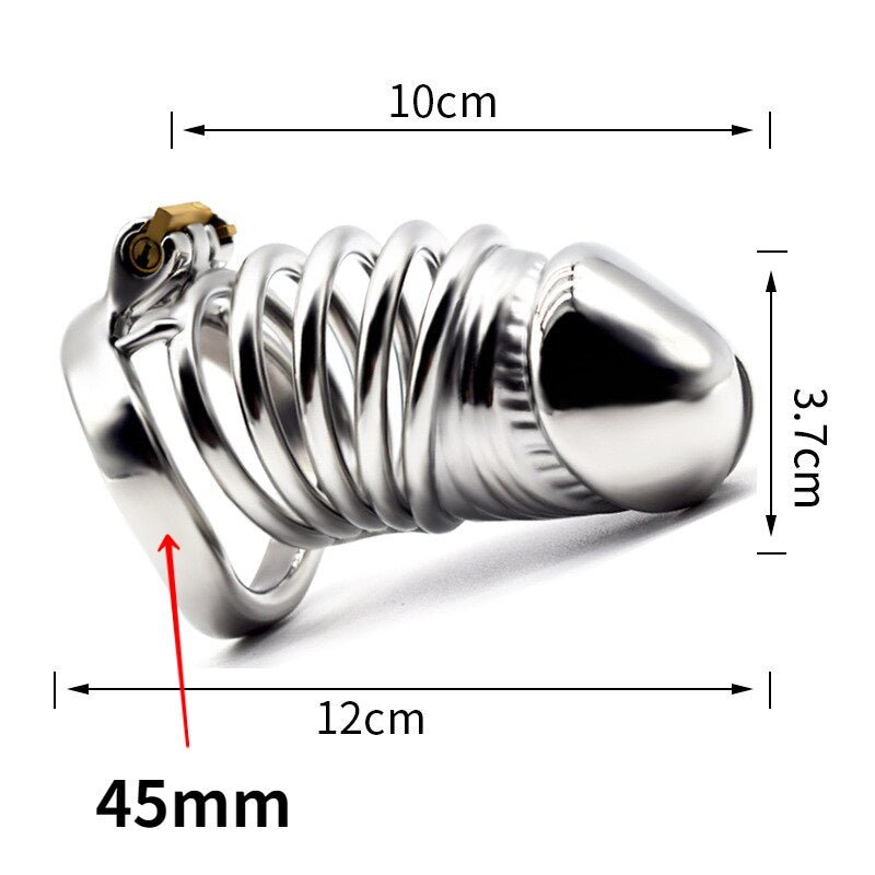 BDSM Adult Sex Toys Penis Cage Dick Ring Chastity Fetish Gay Slave Penis Extender Stainless Steel CB Lock Leten Scrotum - My StoreBDSM Adult Sex Toys Penis Cage Dick Ring Chastity Fetish Gay Slave Penis Extender Stainless Steel CB Lock Leten Scrotum33sextoysMy Storearc 45mmarc 45mmBDSM Adult Sex Toys Penis Cage Dick Ring Chastity Fetish Gay Slave Penis Extender Stainless Steel CB Lock Leten Scrotum
