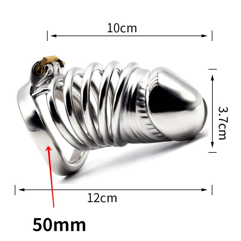 BDSM Adult Sex Toys Penis Cage Dick Ring Chastity Fetish Gay Slave Penis Extender Stainless Steel CB Lock Leten Scrotum - My StoreBDSM Adult Sex Toys Penis Cage Dick Ring Chastity Fetish Gay Slave Penis Extender Stainless Steel CB Lock Leten Scrotum33sextoysMy Storearc 50mmarc 50mmBDSM Adult Sex Toys Penis Cage Dick Ring Chastity Fetish Gay Slave Penis Extender Stainless Steel CB Lock Leten Scrotum