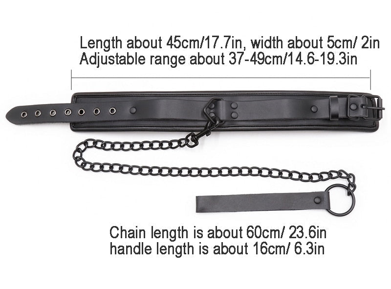 Bdsm Bondage Collar Genuine Leather and Iron Chain Link Metal Hole Slave Collars for Women Sex Toys for Couples Sex Restraints - My StoreBdsm Bondage Collar Genuine Leather and Iron Chain Link Metal Hole Slave Collars for Women Sex Toys for Couples Sex Restraints33sextoysMy StoreBlackBlackBdsm Bondage Collar Genuine Leather and Iron Chain Link Metal Hole Slave Collars for Women Sex Toys for Couples Sex Restraints