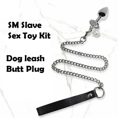 BDSM Bondage Gear Collar Leash Butt Plug Set SM Slave Butt Plug with Ring Bell Chain Slave Leashes Adult Couple Porn Games Kits - My StoreBDSM Bondage Gear Collar Leash Butt Plug Set SM Slave Butt Plug with Ring Bell Chain Slave Leashes Adult Couple Porn Games Kitsthai - adultMy StoreLeash Butt PlugBDSM Bondage Gear Collar Leash Butt Plug Set SM Slave Butt Plug with Ring Bell Chain Slave Leashes Adult Couple Porn Games Kits