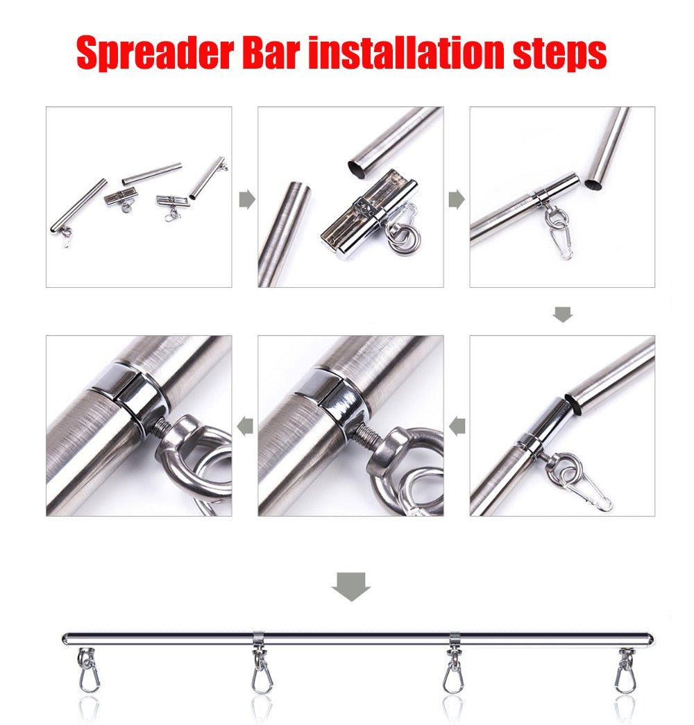 Bdsm Bondage Removable Stainless Steel Spreader Bar Sex Slave Hand Cuffs Ankle Cuff Open Leg Restraint SM Cosplay Couple Sex Toy - My StoreBdsm Bondage Removable Stainless Steel Spreader Bar Sex Slave Hand Cuffs Ankle Cuff Open Leg Restraint SM Cosplay Couple Sex Toy33sextoysMy StoreRed Hand CuffsRed Hand CuffsBdsm Bondage Removable Stainless Steel Spreader Bar Sex Slave Hand Cuffs Ankle Cuff Open Leg Restraint SM Cosplay Couple Sex Toy