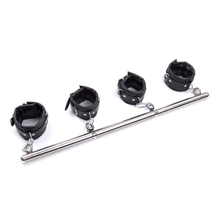 Bdsm Bondage Removable Stainless Steel Spreader Bar Sex Slave Hand Cuffs Ankle Cuff Open Leg Restraint SM Cosplay Couple Sex Toy - My StoreBdsm Bondage Removable Stainless Steel Spreader Bar Sex Slave Hand Cuffs Ankle Cuff Open Leg Restraint SM Cosplay Couple Sex Toy33sextoysMy StoreBlack setBlack setBdsm Bondage Removable Stainless Steel Spreader Bar Sex Slave Hand Cuffs Ankle Cuff Open Leg Restraint SM Cosplay Couple Sex Toy