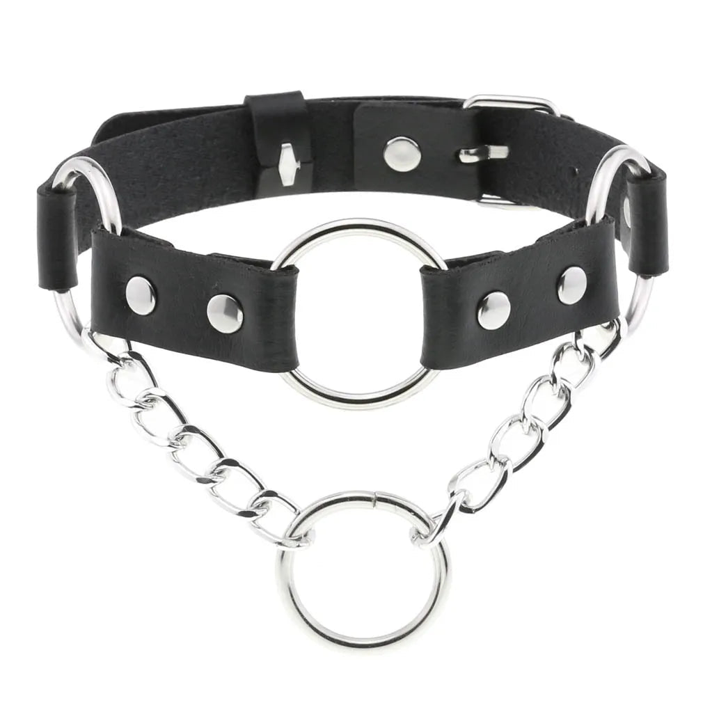 BDSM Different Style Fashion Punk Men Torques Necklace Gothic PU Leather Choker Collar Necklace Women Body Chain - My StoreBDSM Different Style Fashion Punk Men Torques Necklace Gothic PU Leather Choker Collar Necklace Women Body Chainthai - adultMy Storeblack - starBDSM Different Style Fashion Punk Men Torques Necklace Gothic PU Leather Choker Collar Necklace Women Body Chain