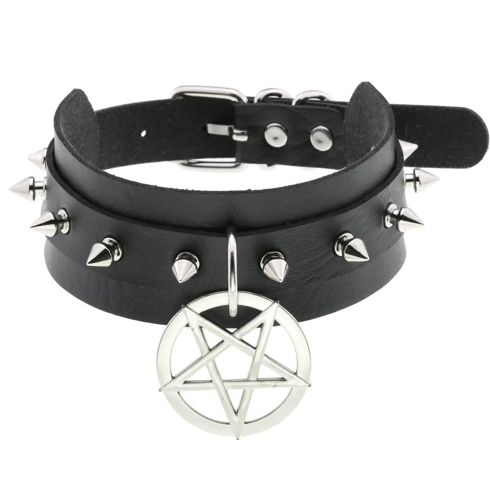 BDSM Different Style Fashion Punk Men Torques Necklace Gothic PU Leather Choker Collar Necklace Women Body Chain - My StoreBDSM Different Style Fashion Punk Men Torques Necklace Gothic PU Leather Choker Collar Necklace Women Body Chainthai - adultMy Storeblack - starBDSM Different Style Fashion Punk Men Torques Necklace Gothic PU Leather Choker Collar Necklace Women Body Chain