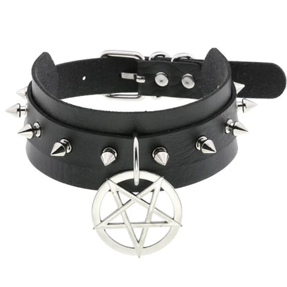 BDSM Different Style Fashion Punk Men Torques Necklace Gothic PU Leather Choker Collar Necklace Women Body Chain - My StoreBDSM Different Style Fashion Punk Men Torques Necklace Gothic PU Leather Choker Collar Necklace Women Body Chainthai - adultMy Storeblack - starBDSM Different Style Fashion Punk Men Torques Necklace Gothic PU Leather Choker Collar Necklace Women Body Chain