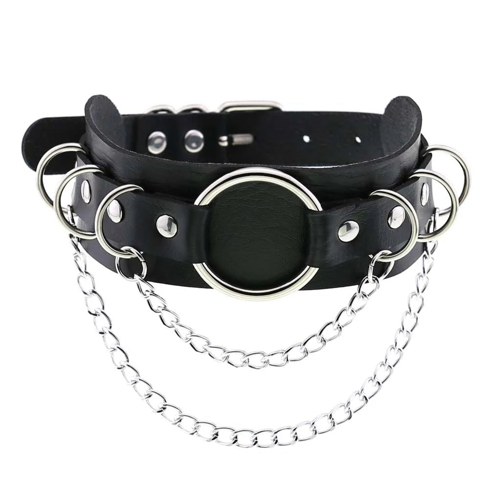 BDSM Different Style Fashion Punk Men Torques Necklace Gothic PU Leather Choker Collar Necklace Women Body Chain - My StoreBDSM Different Style Fashion Punk Men Torques Necklace Gothic PU Leather Choker Collar Necklace Women Body Chainthai - adultMy Storeblack - starBDSM Different Style Fashion Punk Men Torques Necklace Gothic PU Leather Choker Collar Necklace Women Body Chain
