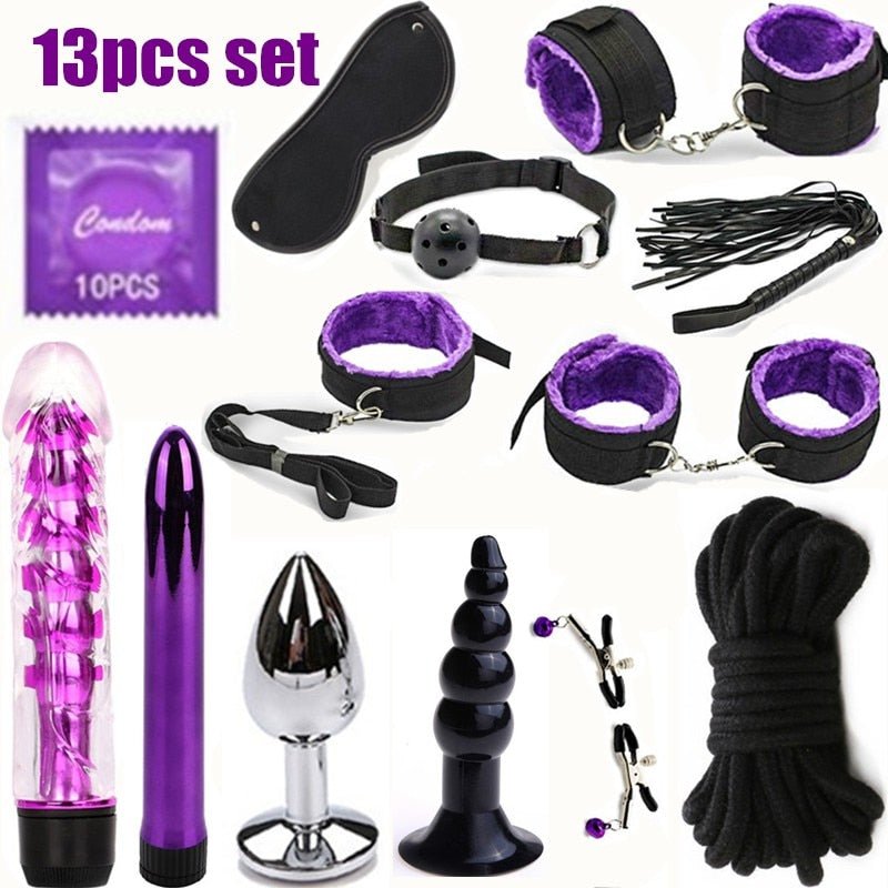BDSM Erotic Toy Set Sexy Toys Adult Games Sex Bondage Restraint.Handcuffs Nipple Clamp Whip Collar Sex Toys for Couples - My StoreBDSM Erotic Toy Set Sexy Toys Adult Games Sex Bondage Restraint.Handcuffs Nipple Clamp Whip Collar Sex Toys for Couples33sextoysMy Store8pcs8pcsBDSM Erotic Toy Set Sexy Toys Adult Games Sex Bondage Restraint.Handcuffs Nipple Clamp Whip Collar Sex Toys for Couples