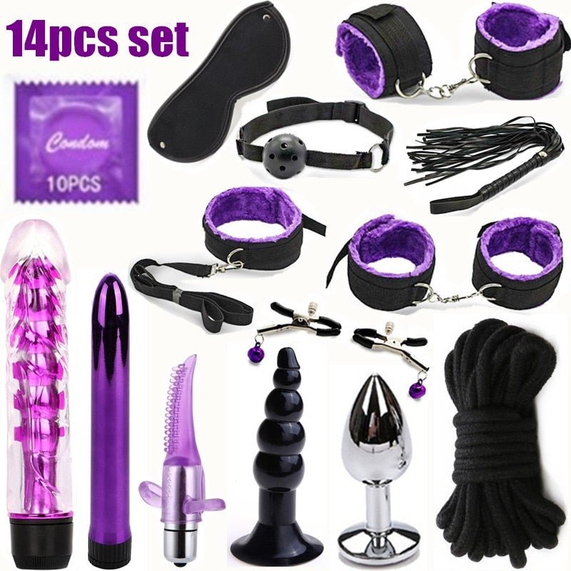 BDSM Erotic Toy Set Sexy Toys Adult Games Sex Bondage Restraint.Handcuffs Nipple Clamp Whip Collar Sex Toys for Couples - My StoreBDSM Erotic Toy Set Sexy Toys Adult Games Sex Bondage Restraint.Handcuffs Nipple Clamp Whip Collar Sex Toys for Couples33sextoysMy Store8pcs8pcsBDSM Erotic Toy Set Sexy Toys Adult Games Sex Bondage Restraint.Handcuffs Nipple Clamp Whip Collar Sex Toys for Couples