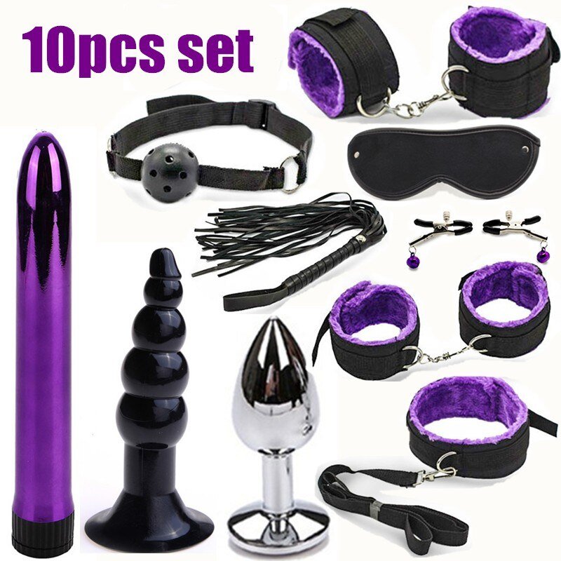 BDSM Erotic Toy Set Sexy Toys Adult Games Sex Bondage Restraint.Handcuffs Nipple Clamp Whip Collar Sex Toys for Couples - My StoreBDSM Erotic Toy Set Sexy Toys Adult Games Sex Bondage Restraint.Handcuffs Nipple Clamp Whip Collar Sex Toys for Couples33sextoysMy Store10pcs10pcsBDSM Erotic Toy Set Sexy Toys Adult Games Sex Bondage Restraint.Handcuffs Nipple Clamp Whip Collar Sex Toys for Couples