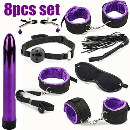 BDSM Erotic Toy Set Sexy Toys Adult Games Sex Bondage Restraint.Handcuffs Nipple Clamp Whip Collar Sex Toys for Couples - My StoreBDSM Erotic Toy Set Sexy Toys Adult Games Sex Bondage Restraint.Handcuffs Nipple Clamp Whip Collar Sex Toys for Couples33sextoysMy Store8pcs8pcsBDSM Erotic Toy Set Sexy Toys Adult Games Sex Bondage Restraint.Handcuffs Nipple Clamp Whip Collar Sex Toys for Couples
