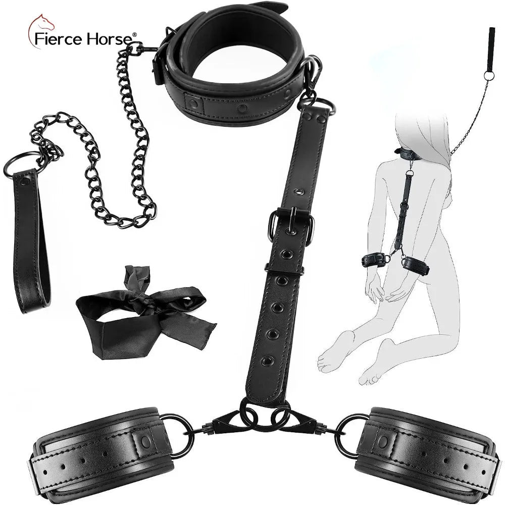 Bdsm Kit Adult Erotic Games SM Bondage 6 Styles Restraint Handcuffs Bondage Toys Couples Pleasure Slave Sex Toy Tool Bundle Game - My StoreBdsm Kit Adult Erotic Games SM Bondage 6 Styles Restraint Handcuffs Bondage Toys Couples Pleasure Slave Sex Toy Tool Bundle Gamethai - adultMy StoreFierce Horse BDSM - CBdsm Kit Adult Erotic Games SM Bondage 6 Styles Restraint Handcuffs Bondage Toys Couples Pleasure Slave Sex Toy Tool Bundle Game