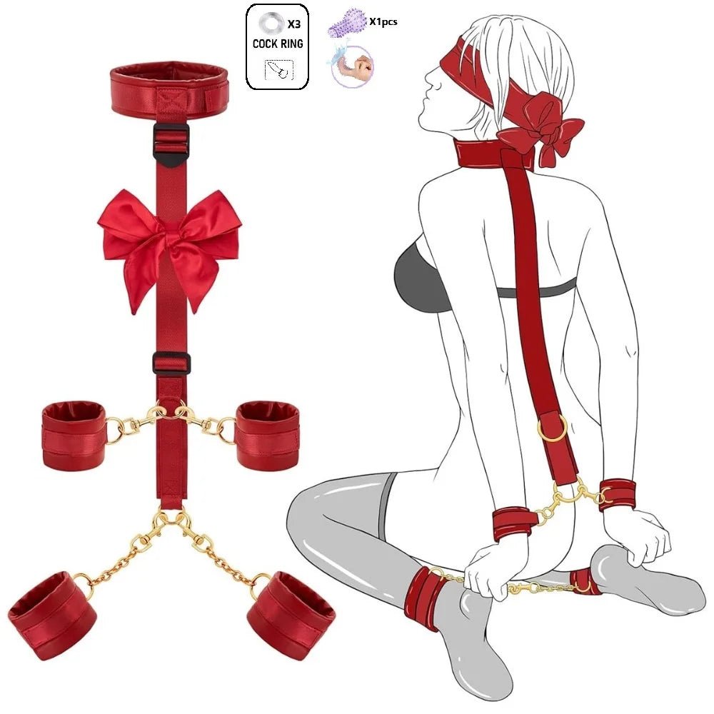 Bdsm Kit Adult Erotic Games SM Bondage 6 Styles Restraint Handcuffs Bondage Toys Couples Pleasure Slave Sex Toy Tool Bundle Game - My StoreBdsm Kit Adult Erotic Games SM Bondage 6 Styles Restraint Handcuffs Bondage Toys Couples Pleasure Slave Sex Toy Tool Bundle Gamethai - adultMy StoreFierce Horse BDSM - CBdsm Kit Adult Erotic Games SM Bondage 6 Styles Restraint Handcuffs Bondage Toys Couples Pleasure Slave Sex Toy Tool Bundle Game