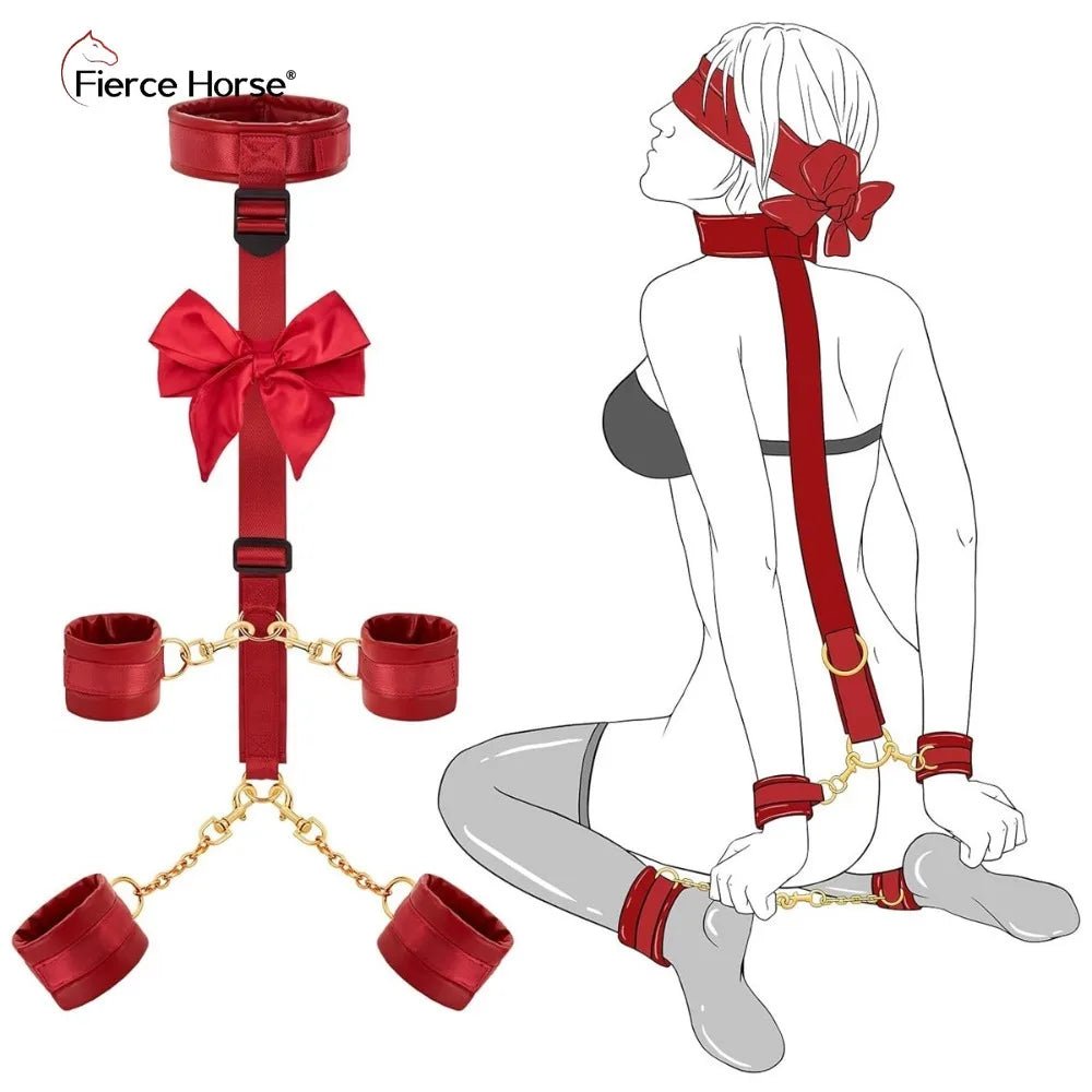 Bdsm Kit Adult Erotic Games SM Bondage 6 Styles Restraint Handcuffs Bondage Toys Couples Pleasure Slave Sex Toy Tool Bundle Game - My StoreBdsm Kit Adult Erotic Games SM Bondage 6 Styles Restraint Handcuffs Bondage Toys Couples Pleasure Slave Sex Toy Tool Bundle Gamethai - adultMy StoreFierce Horse BDSM - CBdsm Kit Adult Erotic Games SM Bondage 6 Styles Restraint Handcuffs Bondage Toys Couples Pleasure Slave Sex Toy Tool Bundle Game