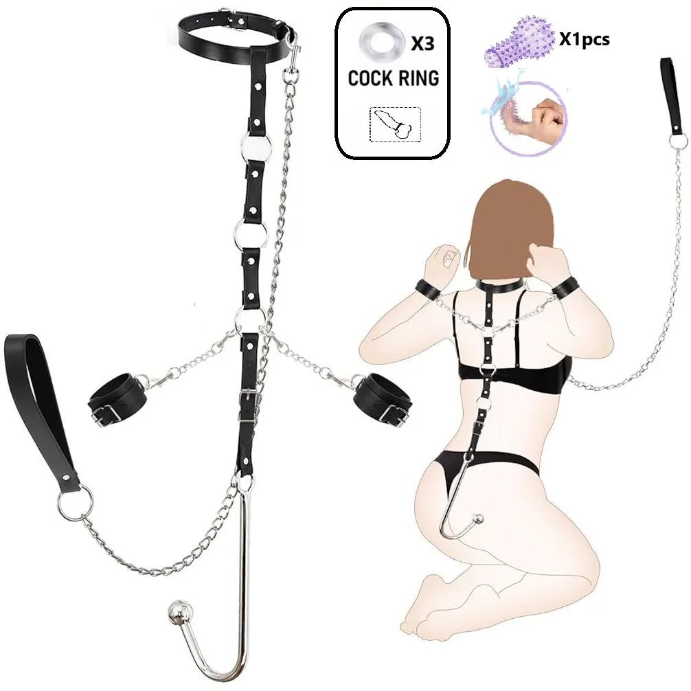 Bdsm Kit Adult Erotic Games SM Bondage 6 Styles Restraint Handcuffs Bondage Toys Couples Pleasure Slave Sex Toy Tool Bundle Game - My StoreBdsm Kit Adult Erotic Games SM Bondage 6 Styles Restraint Handcuffs Bondage Toys Couples Pleasure Slave Sex Toy Tool Bundle Gamethai - adultMy StoreFierce Horse BDSM - ABdsm Kit Adult Erotic Games SM Bondage 6 Styles Restraint Handcuffs Bondage Toys Couples Pleasure Slave Sex Toy Tool Bundle Game