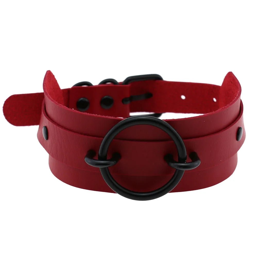 BDSM Punk Black Metal Tassel Red Choker Necklace Sexy Spiked Neck Strap Clavicle Collar Men Necklaces Halloween Women - My StoreBDSM Punk Black Metal Tassel Red Choker Necklace Sexy Spiked Neck Strap Clavicle Collar Men Necklaces Halloween Womenthai - adultMy StoreP043 redBDSM Punk Black Metal Tassel Red Choker Necklace Sexy Spiked Neck Strap Clavicle Collar Men Necklaces Halloween Women