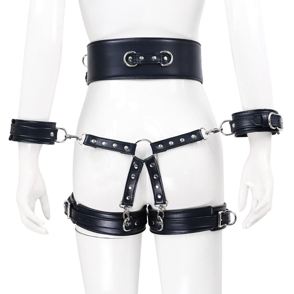 BDSM Sex Toy PU Leather Bondage Set Include Handcuffs.Belt. Legcuffs. Center Connection. Adult Toys Sex Bondage Toys for Women - My StoreBDSM Sex Toy PU Leather Bondage Set Include Handcuffs.Belt. Legcuffs. Center Connection. Adult Toys Sex Bondage Toys for Women33sextoysMy StoreBlackBlackBDSM Sex Toy PU Leather Bondage Set Include Handcuffs.Belt. Legcuffs. Center Connection. Adult Toys Sex Bondage Toys for Women