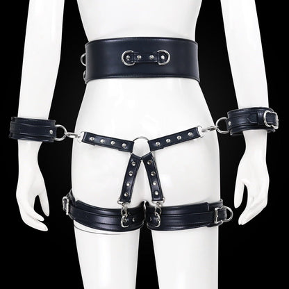 BDSM Sex Toy PU Leather Bondage Set Include Handcuffs.Belt. Legcuffs. Center Connection. Adult Toys Sex Bondage Toys for Women - My StoreBDSM Sex Toy PU Leather Bondage Set Include Handcuffs.Belt. Legcuffs. Center Connection. Adult Toys Sex Bondage Toys for Women33sextoysMy StoreWine redWine redBDSM Sex Toy PU Leather Bondage Set Include Handcuffs.Belt. Legcuffs. Center Connection. Adult Toys Sex Bondage Toys for Women