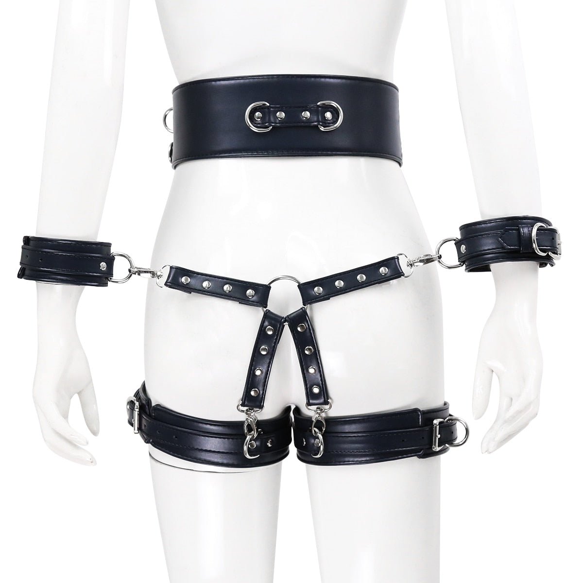 BDSM Sex Toy PU Leather Bondage Set Include Handcuffs.Belt. Legcuffs. Center Connection. Adult Toys Sex Bondage Toys for Women - My StoreBDSM Sex Toy PU Leather Bondage Set Include Handcuffs.Belt. Legcuffs. Center Connection. Adult Toys Sex Bondage Toys for Women33sextoysMy StoreWine redWine redBDSM Sex Toy PU Leather Bondage Set Include Handcuffs.Belt. Legcuffs. Center Connection. Adult Toys Sex Bondage Toys for Women