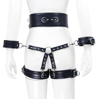 BDSM Sex Toy PU Leather Bondage Set Include Handcuffs.Belt. Legcuffs. Center Connection. Adult Toys Sex Bondage Toys for Women - My StoreBDSM Sex Toy PU Leather Bondage Set Include Handcuffs.Belt. Legcuffs. Center Connection. Adult Toys Sex Bondage Toys for Women33sextoysMy StoreWine redWine redBDSM Sex Toy PU Leather Bondage Set Include Handcuffs.Belt. Legcuffs. Center Connection. Adult Toys Sex Bondage Toys for Women