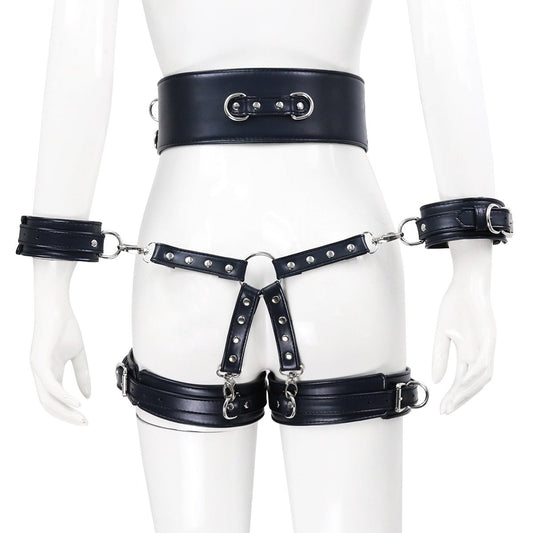 BDSM Sex Toy PU Leather Bondage Set Include Handcuffs.Belt. Legcuffs. Center Connection. Adult Toys Sex Bondage Toys for Women - My StoreBDSM Sex Toy PU Leather Bondage Set Include Handcuffs.Belt. Legcuffs. Center Connection. Adult Toys Sex Bondage Toys for Women33sextoysMy StoreWine redWine redBDSM Sex Toy PU Leather Bondage Set Include Handcuffs.Belt. Legcuffs. Center Connection. Adult Toys Sex Bondage Toys for Women