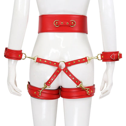 BDSM Sex Toy PU Leather Bondage Set Include Handcuffs.Belt. Legcuffs. Center Connection. Adult Toys Sex Bondage Toys for Women - My StoreBDSM Sex Toy PU Leather Bondage Set Include Handcuffs.Belt. Legcuffs. Center Connection. Adult Toys Sex Bondage Toys for Women33sextoysMy StoreWine redWine redBDSM Sex Toy PU Leather Bondage Set Include Handcuffs.Belt. Legcuffs. Center Connection. Adult Toys Sex Bondage Toys for Women