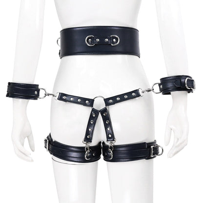 BDSM Sex Toy PU Leather Bondage Set Include Handcuffs.Belt. Legcuffs. Center Connection. Adult Toys Sex Bondage Toys for Women - My StoreBDSM Sex Toy PU Leather Bondage Set Include Handcuffs.Belt. Legcuffs. Center Connection. Adult Toys Sex Bondage Toys for Women33sextoysMy StoreWine redWine redBDSM Sex Toy PU Leather Bondage Set Include Handcuffs.Belt. Legcuffs. Center Connection. Adult Toys Sex Bondage Toys for Women
