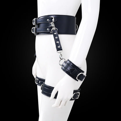BDSM Sex Toy PU Leather Bondage Set Include Handcuffs.Belt. Legcuffs. Center Connection. Adult Toys Sex Bondage Toys for Women - My StoreBDSM Sex Toy PU Leather Bondage Set Include Handcuffs.Belt. Legcuffs. Center Connection. Adult Toys Sex Bondage Toys for Women33sextoysMy StoreWine redWine redBDSM Sex Toy PU Leather Bondage Set Include Handcuffs.Belt. Legcuffs. Center Connection. Adult Toys Sex Bondage Toys for Women
