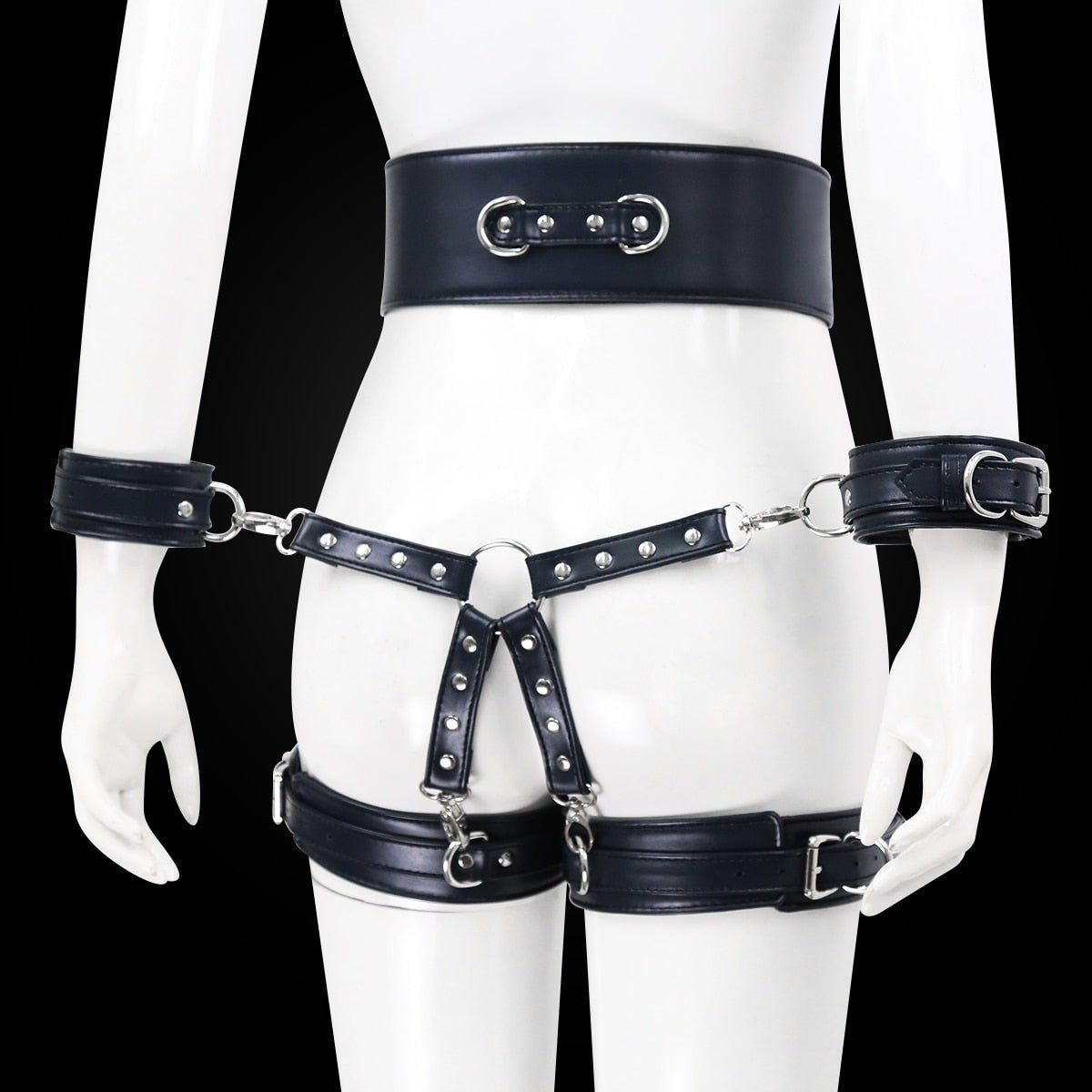 BDSM Sex Toy PU Leather Bondage Set Include Handcuffs.Belt. Legcuffs. Center Connection. Adult Toys Sex Bondage Toys for Women - My StoreBDSM Sex Toy PU Leather Bondage Set Include Handcuffs.Belt. Legcuffs. Center Connection. Adult Toys Sex Bondage Toys for Women33sextoysMy StoreWine redWine redBDSM Sex Toy PU Leather Bondage Set Include Handcuffs.Belt. Legcuffs. Center Connection. Adult Toys Sex Bondage Toys for Women