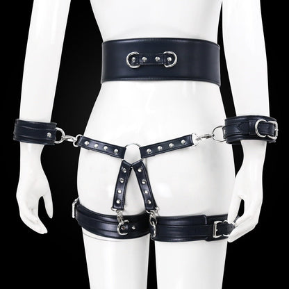 BDSM Sex Toy PU Leather Bondage Set Include Handcuffs.Belt. Legcuffs. Center Connection. Adult Toys Sex Bondage Toys for Women - My StoreBDSM Sex Toy PU Leather Bondage Set Include Handcuffs.Belt. Legcuffs. Center Connection. Adult Toys Sex Bondage Toys for Women33sextoysMy StoreWine redWine redBDSM Sex Toy PU Leather Bondage Set Include Handcuffs.Belt. Legcuffs. Center Connection. Adult Toys Sex Bondage Toys for Women